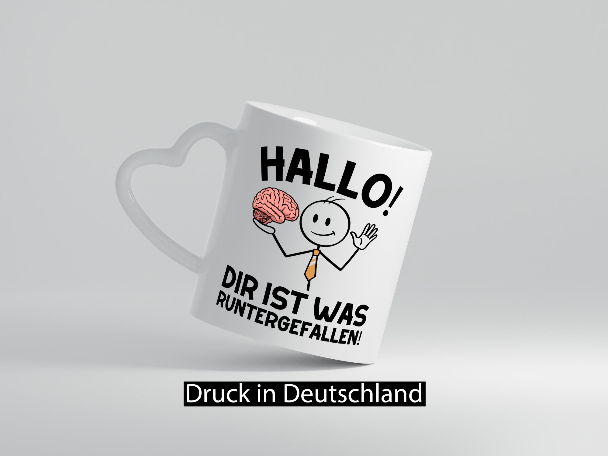 Hallo dir ist was runtergefallen | gehorn Sarkastisch lustiger Spruch Geschenk