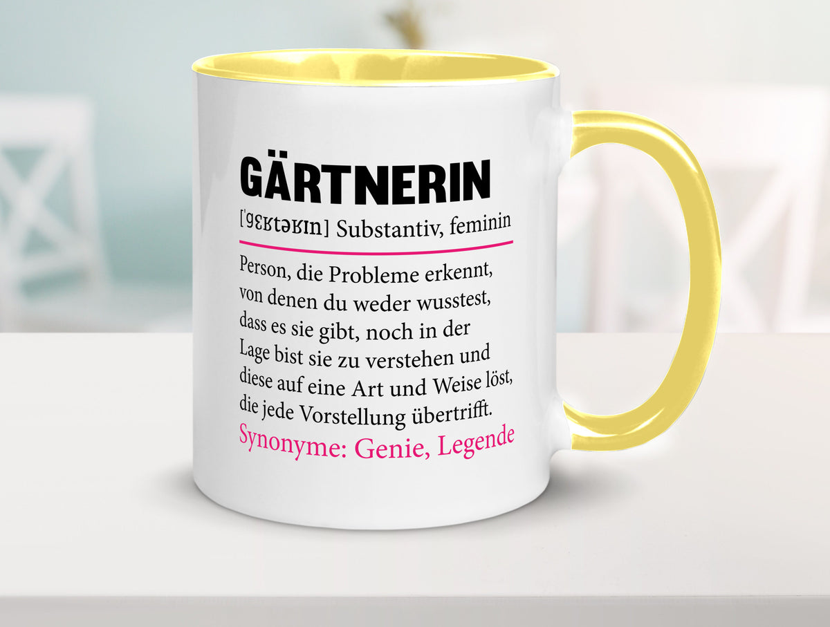 Gärtnerin | lustig Gartenbau Beruf Spruch Geschenk Arbeit Kollegen Büro Tasse