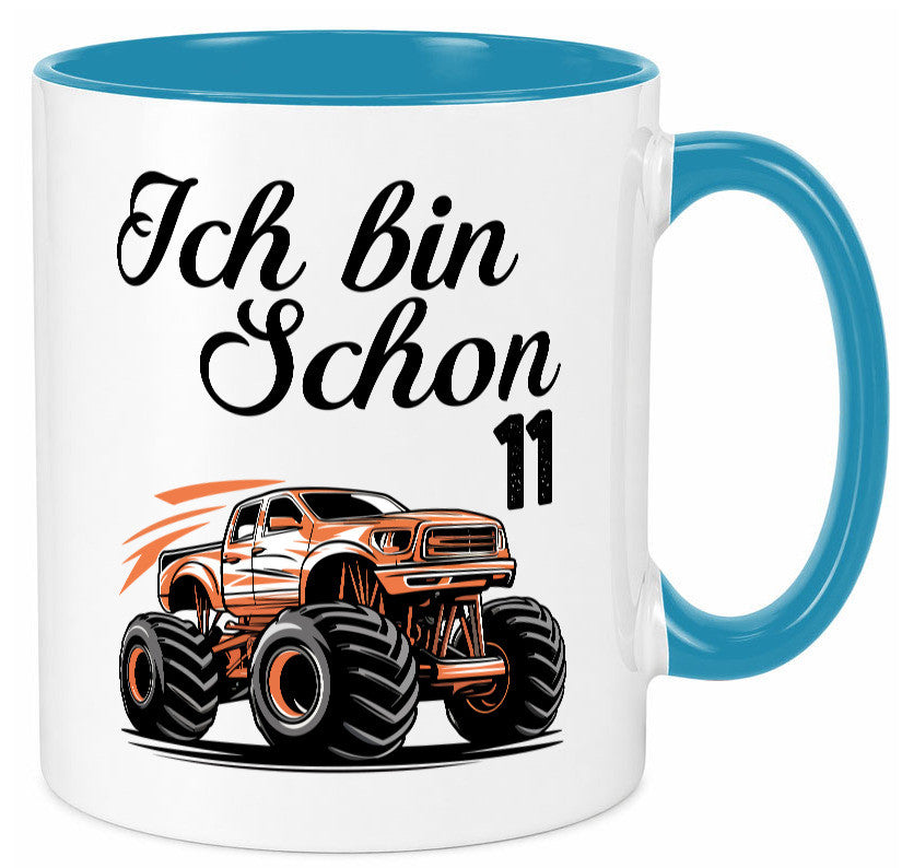 11. Geburtstag | Monster truck 11 Jahre lustiger Spruch Geschenk Geschenkidee