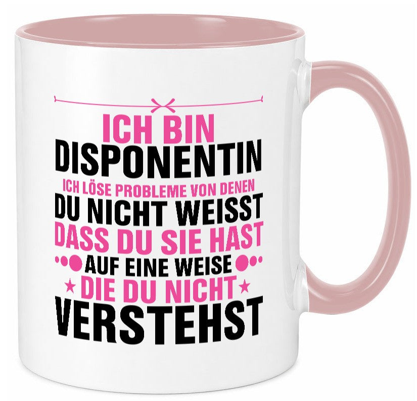 Löse Probleme: Disponentin | Zuteilerin v2 lustiger Spruch Geschenk Humor Tasse