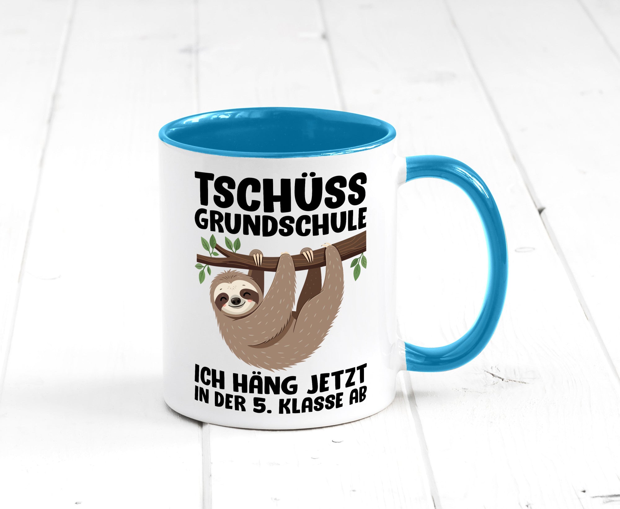 Tschüss Grundschule ich häng jetzt in der 5. Klasse ab Humor Geschenkidee Tasse