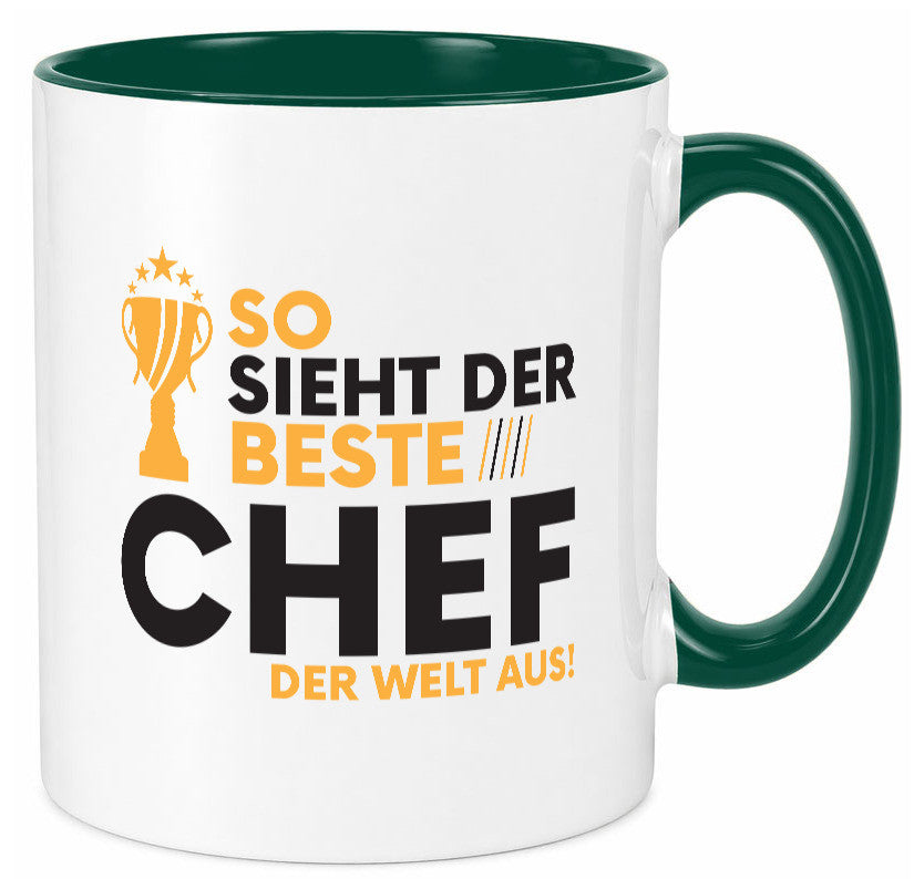 Der Weltbeste Chef | Führungskraft Vorgesetzter lustig Arbeit Kollegen Büro Tasse