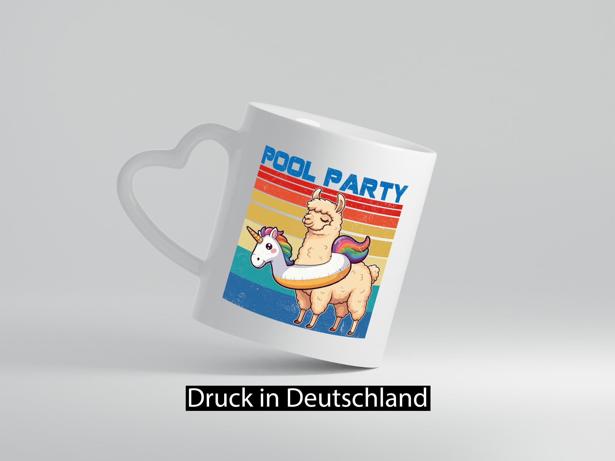 Pool Party | Lama Alpaka Einhorn lustig Humor Geschenkidee Geschenk Tasse
