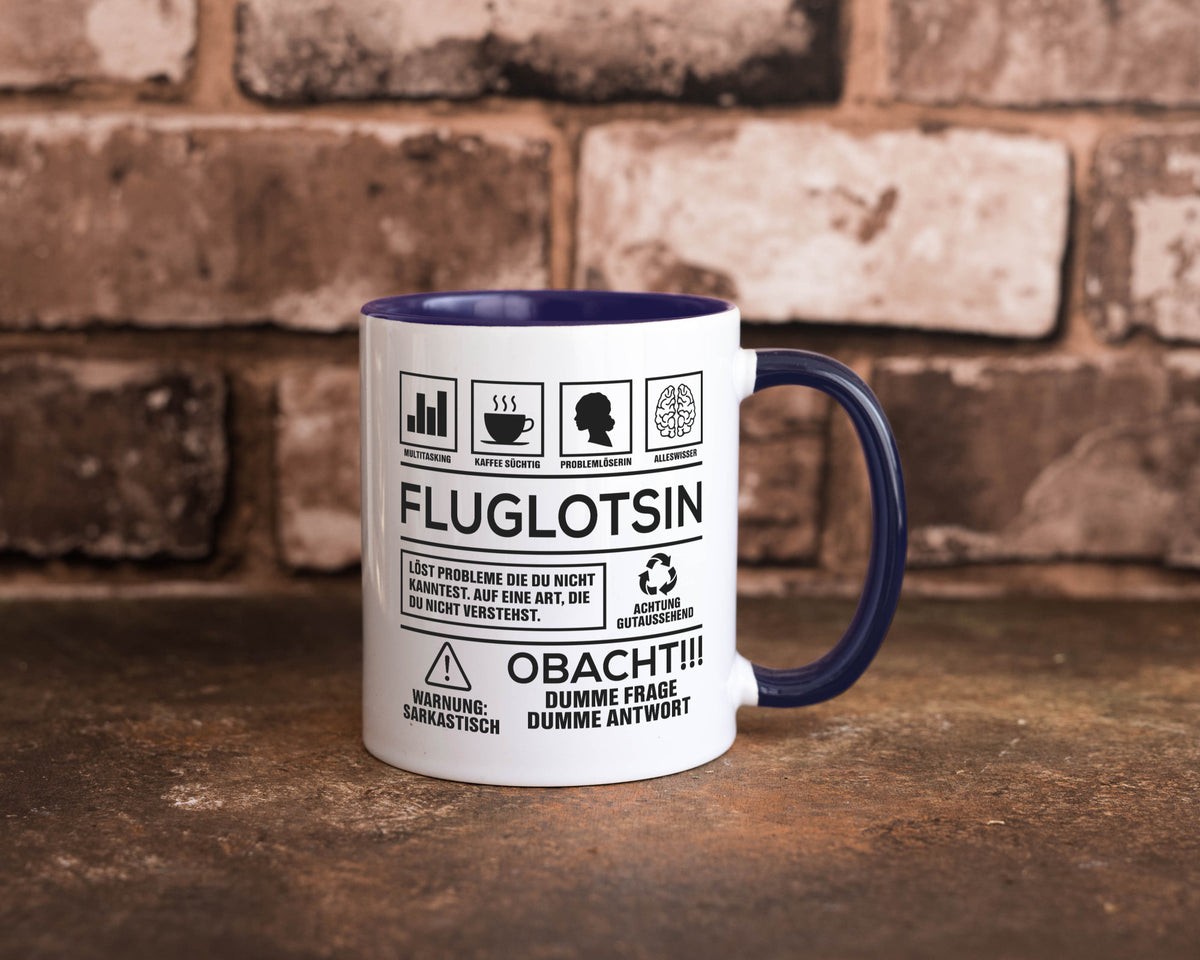 Achtung Probleme Fluglotsin | Flughafen Flugverkehr Geschenk Humor Geschenkidee Tasse