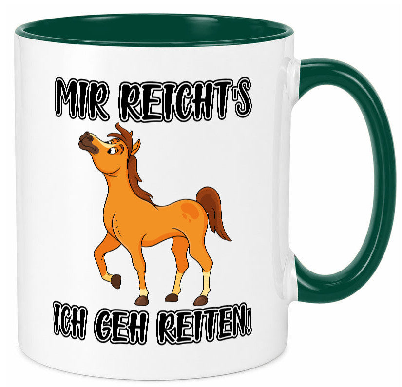 Ich geh reiten | Pferde Tasse Reiter Mädchen Humor Geschenkidee