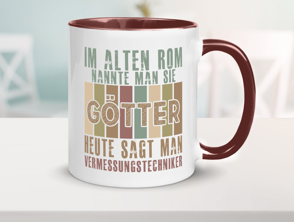 Heute sagt man: Vermessungstechniker | Techniker Geschenkidee Humor Tasse
