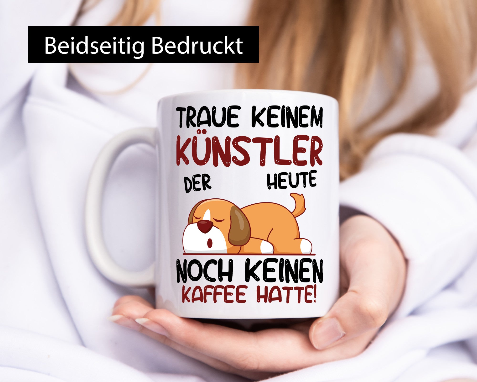 Traue keinem Künstler | Spruch lustig Kunst Geschenk Humor Geschenkidee