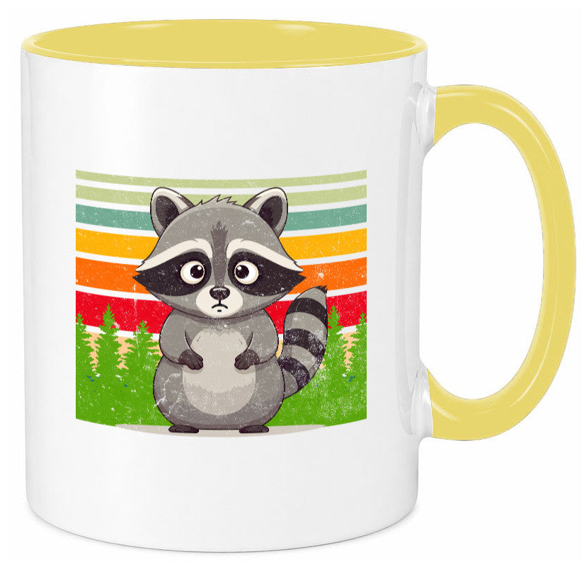 Waschbär | Vintage v2 lustiger Spruch Geschenk Humor Geschenkidee Tasse