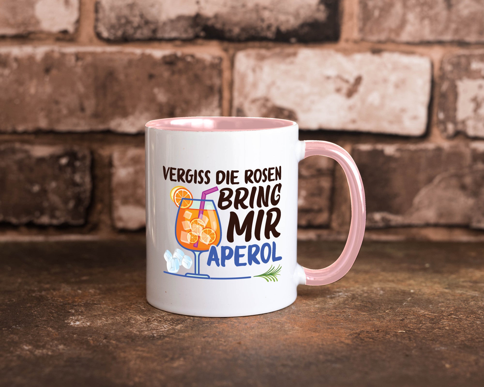 Bring mir Aperol | Rosen Paar Party Geschenkidee Humor Tasse