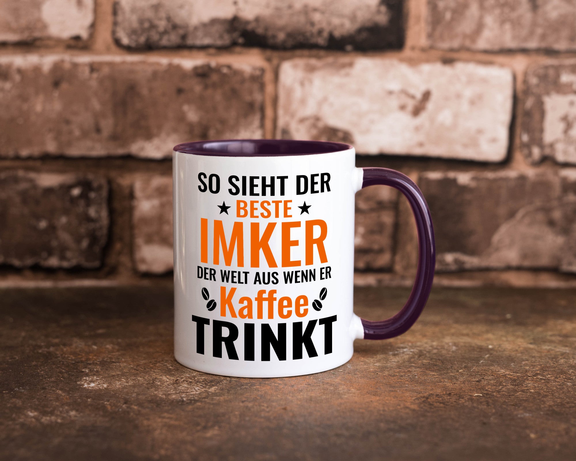 Kaffee trinkt: Imker | Imkerei lustiger Spruch Geschenk Humor Geschenkidee Tasse