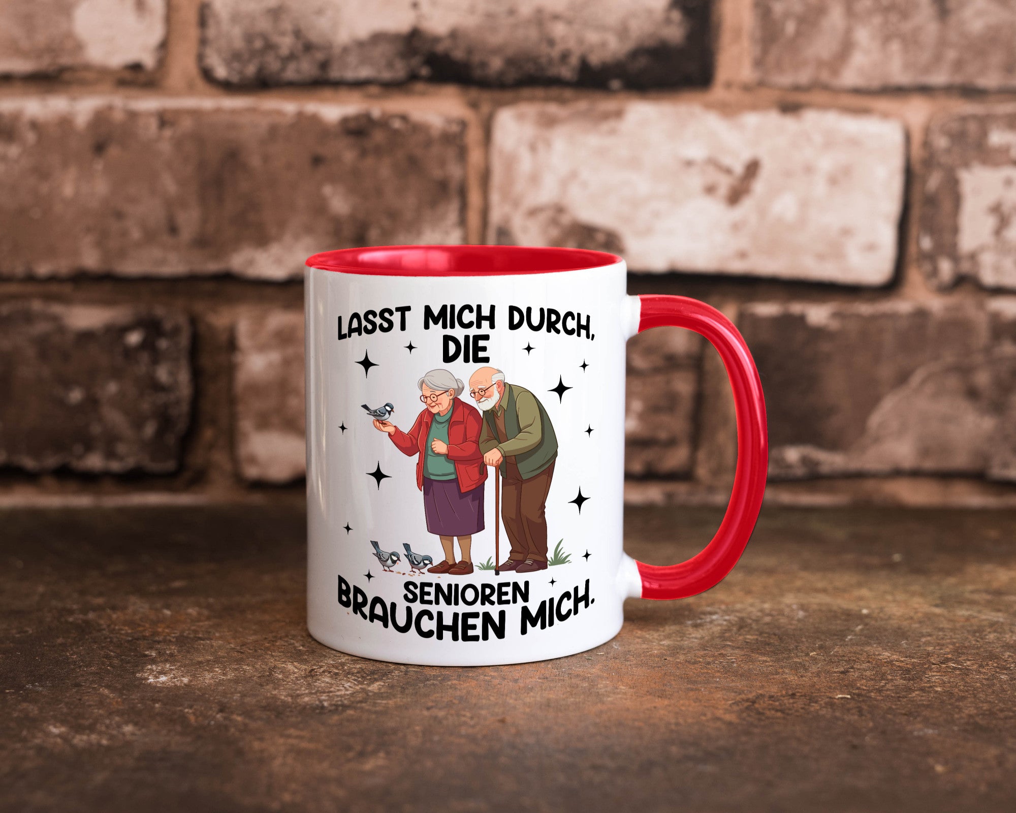 Senioren brauchen mich | Altenpflege Pflegekraft lustiger Spruch Geschenk Humor
