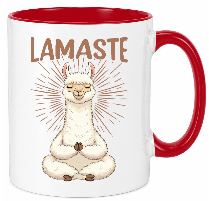 Lamaste | Lama Namaste lustiger Spruch Geschenk Humor Geschenkidee Tasse