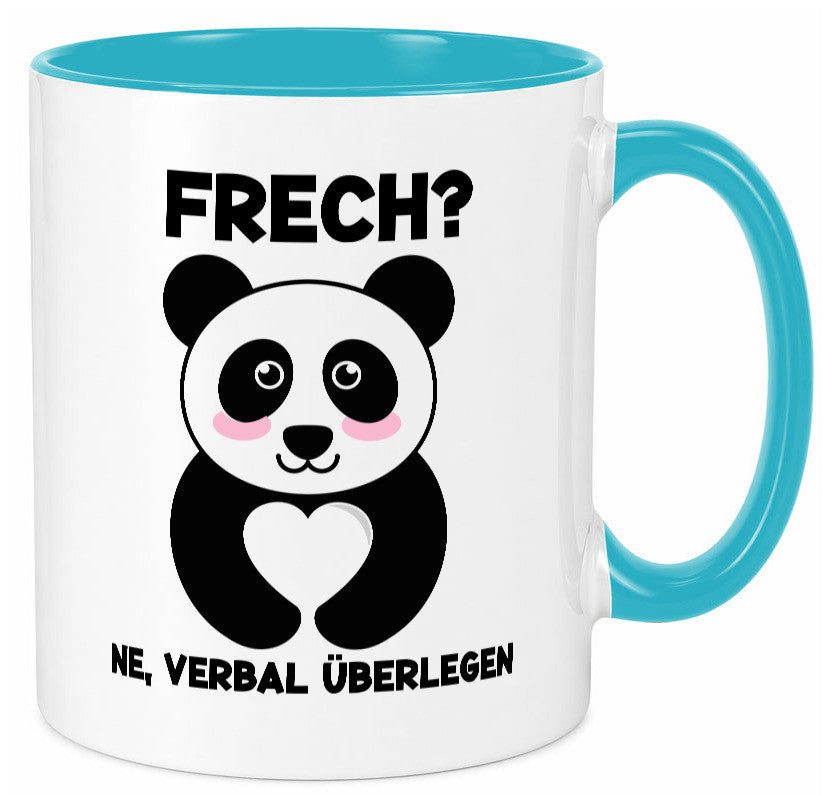 Frech | Verbal überlegen süßer Pandabär kecker Spruch lustiger Geschenk Humor Tasse