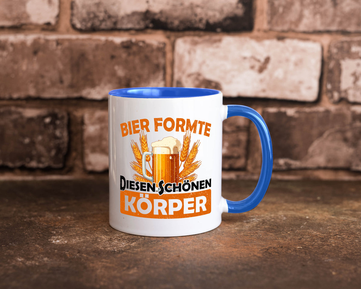 Bier förmte diesen Körper | bierliebhaber v2 Humor Geschenkidee Tasse
