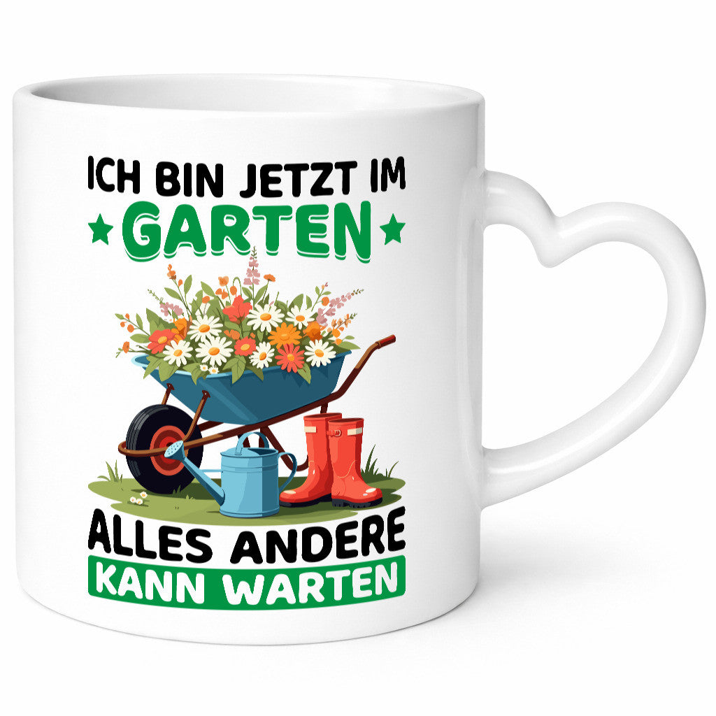 Im Garten alles andere kann warten | Gärtner Gartenarbeit Geschenk Arbeit