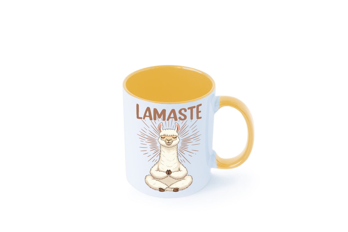 Lamaste | Lama Namaste lustiger Spruch Geschenk Humor Geschenkidee Tasse