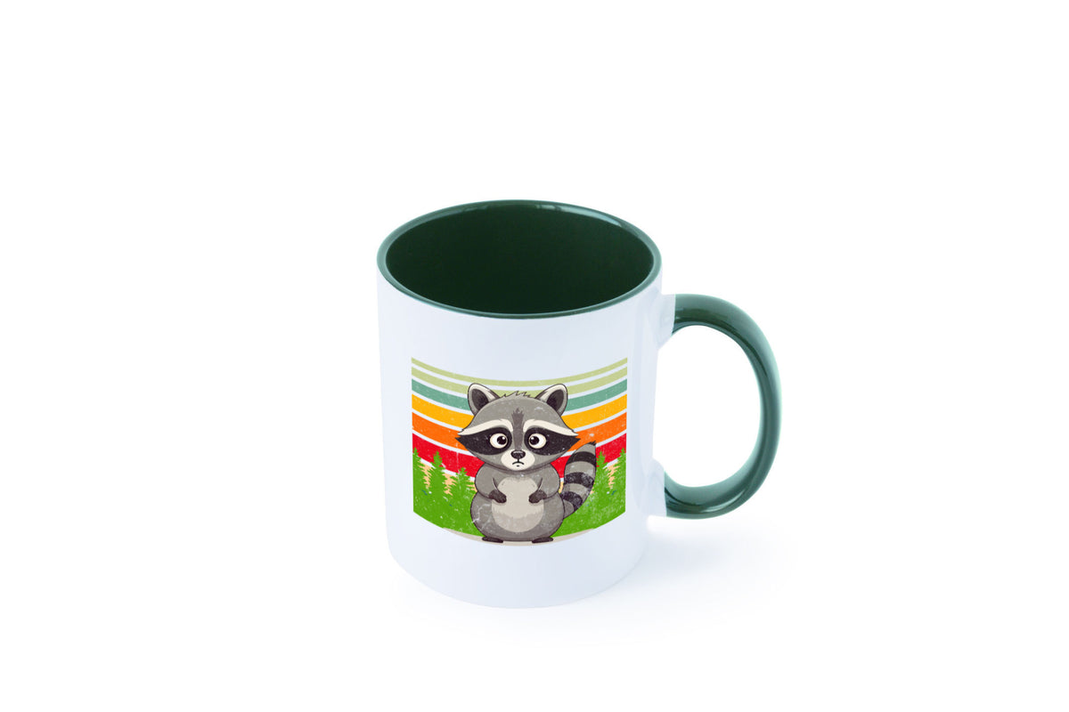Waschbär | Vintage v2 lustiger Spruch Geschenk Humor Geschenkidee Tasse