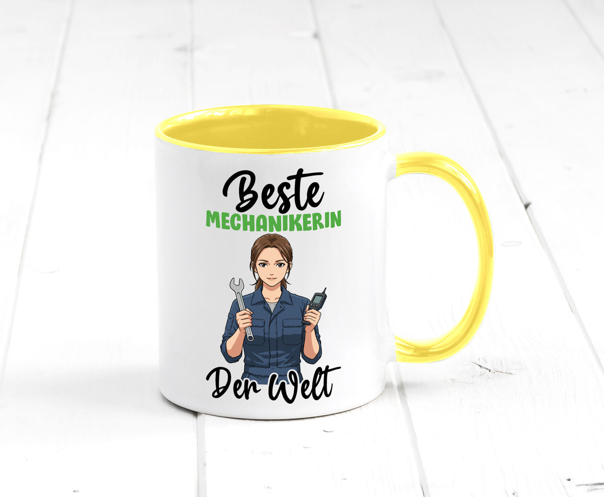 Beste Mechanikerin | KFZ v2 Humor Geschenkidee Tasse