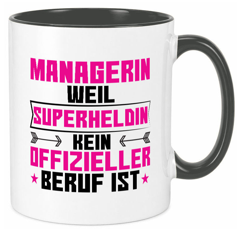 Superheldin Managerin | Management Humor Geschenkidee Tasse