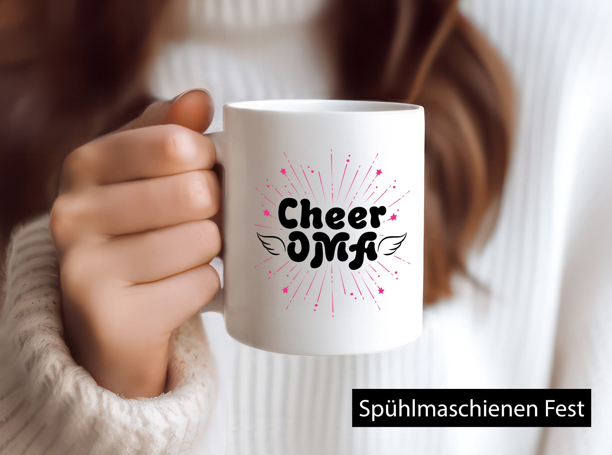 Cheer Oma | Beste Großmutter Geschenkidee Familie Humor Tasse