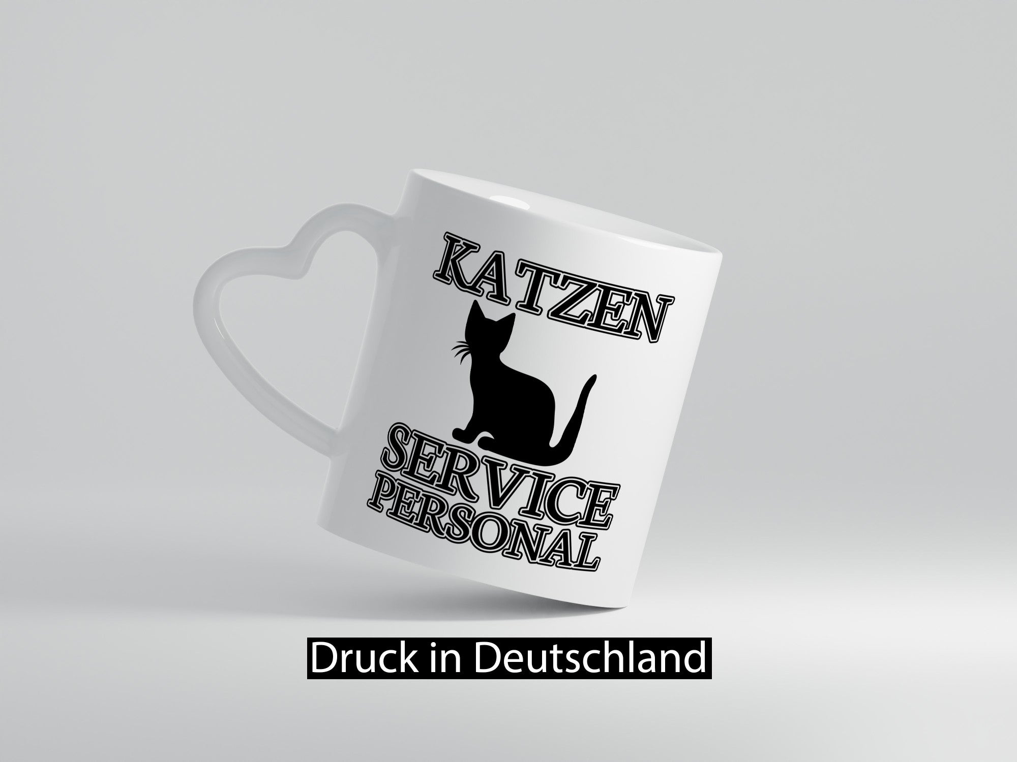 Katzen Service Personal | Katzenbesitzer Tasse Humor lustiger Spruch Geschenk