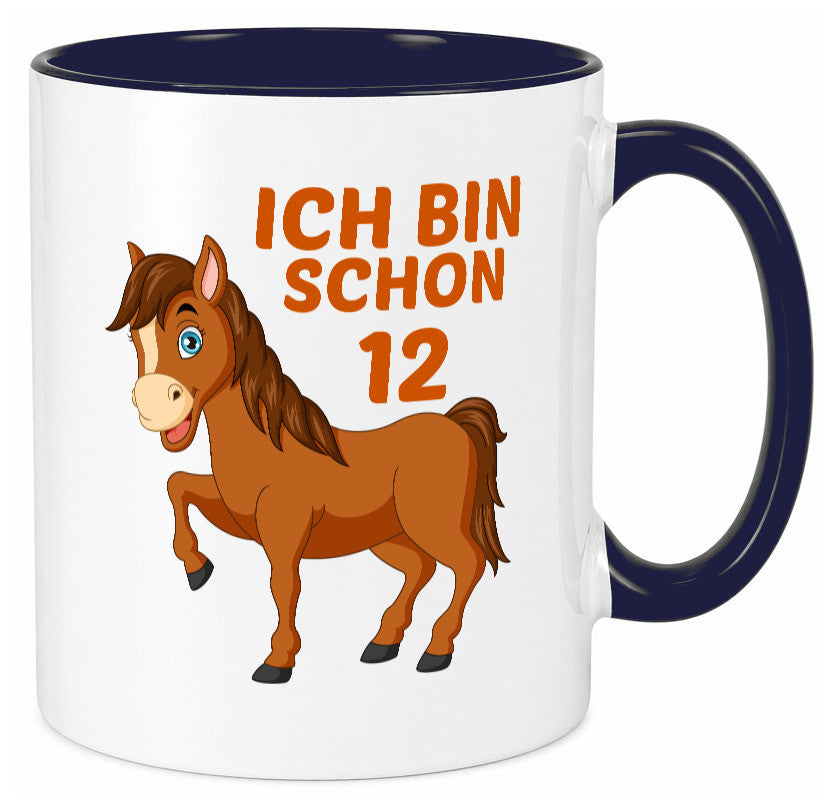 12. Geburtstag | Ich bin schon 12 Pferde Pony Geschenkidee Humor Tasse