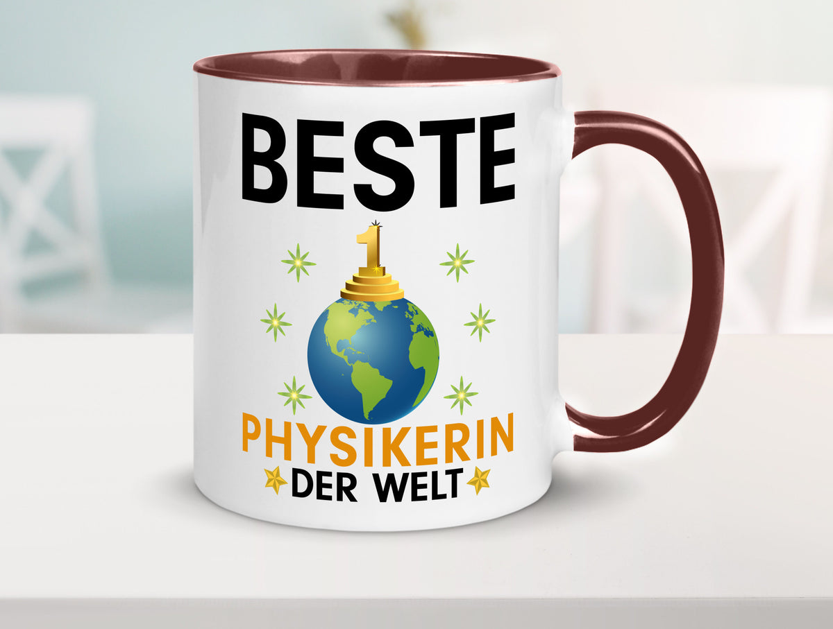 Welt Beste Physikerin | Physik lustiger Spruch Geschenk Humor Geschenkidee Tasse