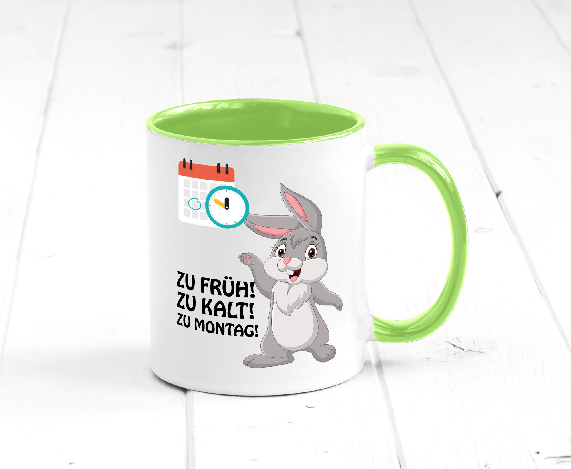 Kalter Montag Geschenkidee Humor Tasse