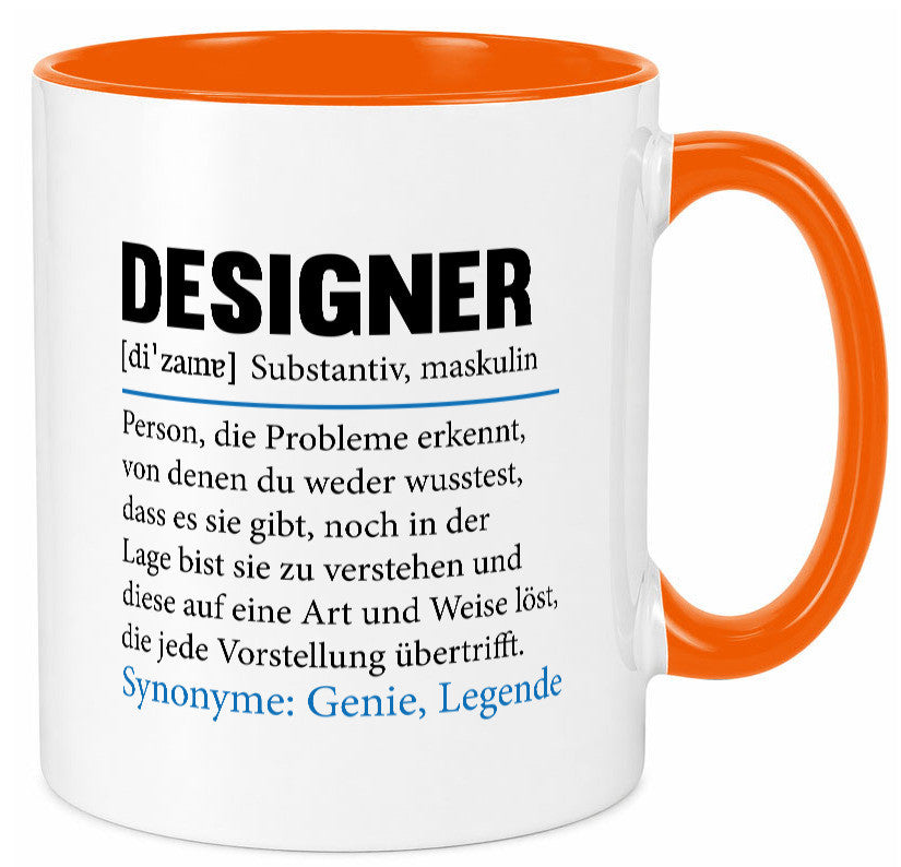 Designer Beruf | Gestalter Medien Schmuck Mode Geschenk Arbeit Kollegen Büro Tasse