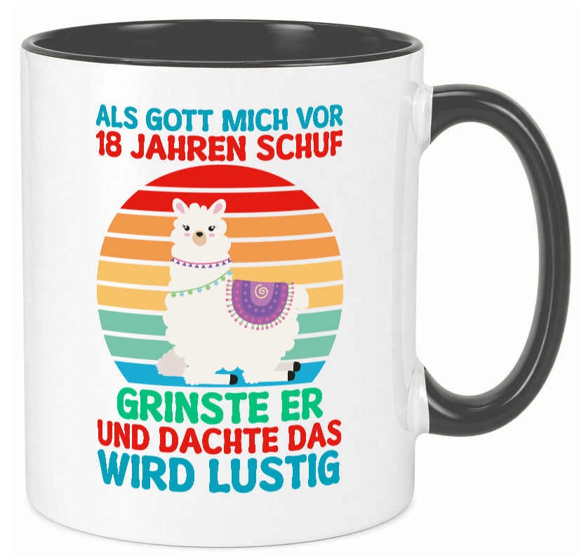 18. Geburtstag | 18 Jahre Gut Schuf mich Lama v2 Geschenk Geschenkidee lustiger