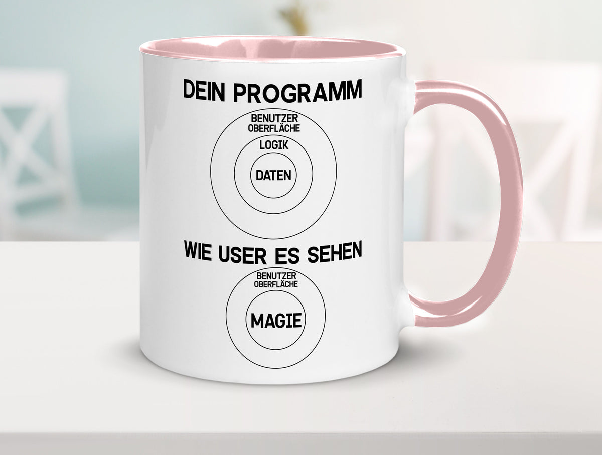 Wie User dein Programm sehen | Programmierer Magie Witz Geschenkidee Humor Tasse