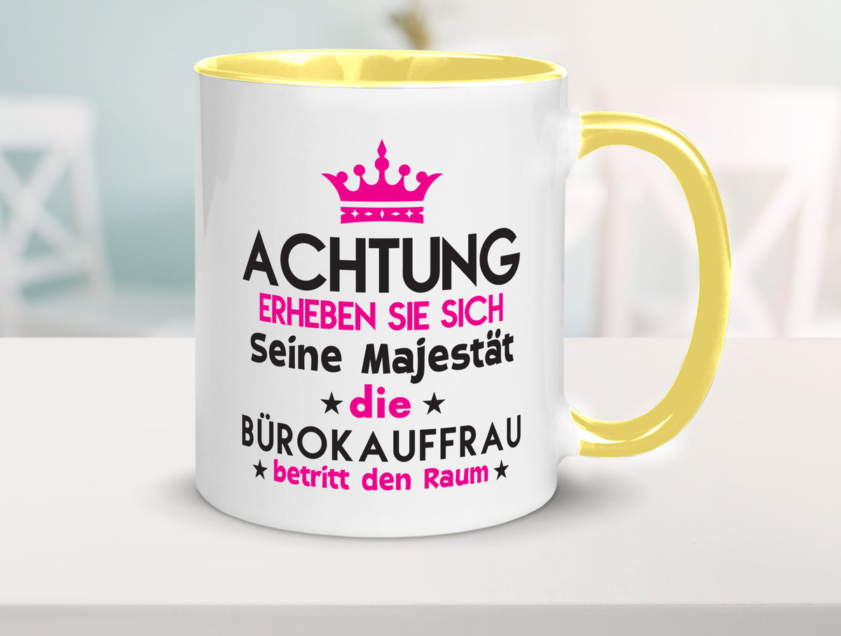Seine Majestät Bürokauffrau | Kauffrau Geschenk Arbeit Kollegen Büro lustiger Tasse