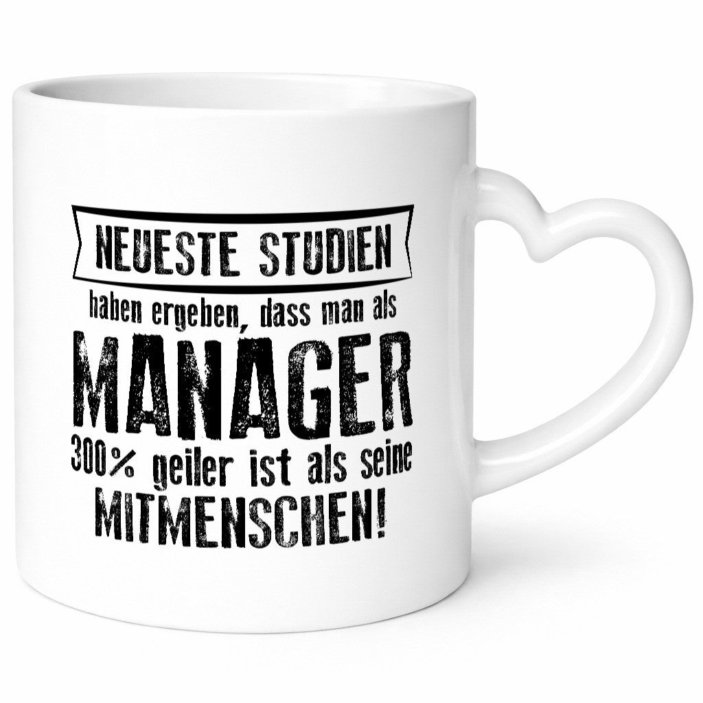 Neuste Studien: Manager | Management lustiger Spruch Geschenk Humor