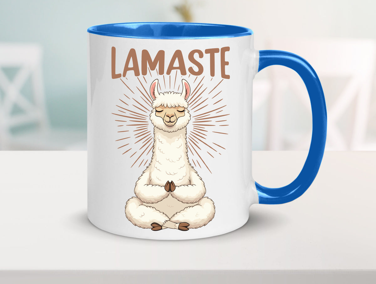 Lamaste | Lama Namaste lustiger Spruch Geschenk Humor Geschenkidee Tasse