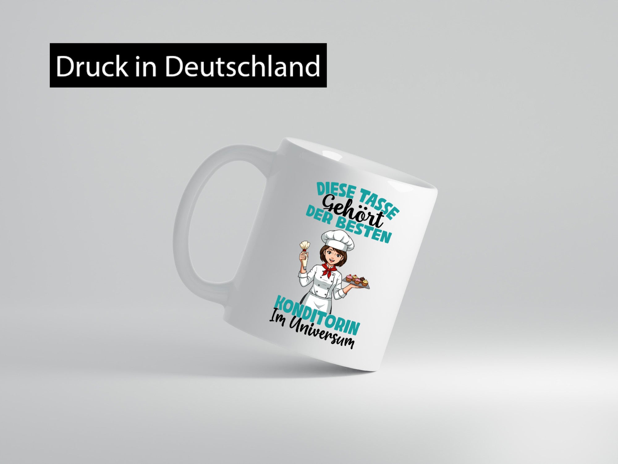 Im Universum: Konditorin | Konditorei Geschenkidee Humor Tasse