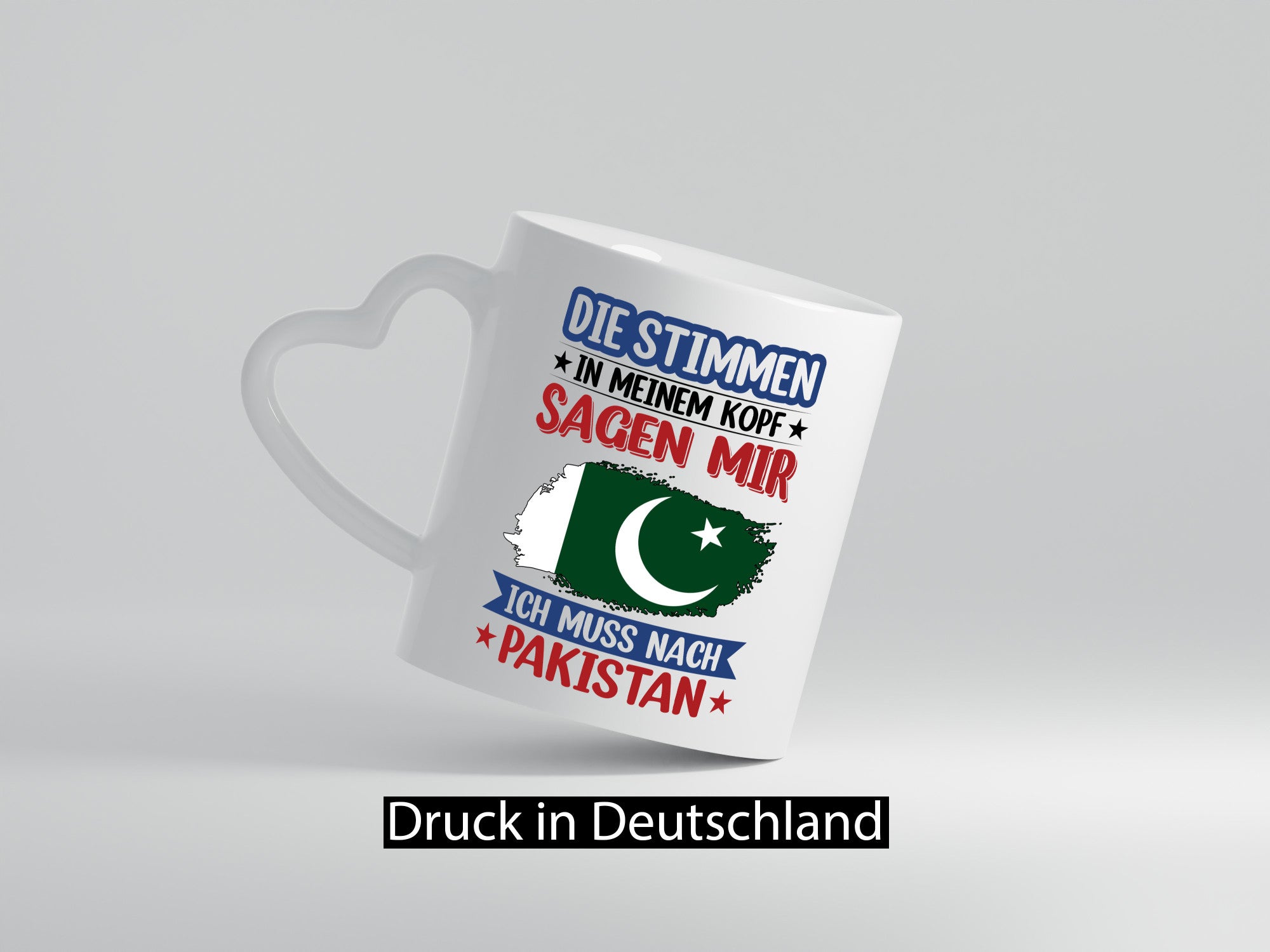 Pakistan | Urlaub Stimmen in meinem Kopf Traumland v2 Geschenkidee Humor Tasse