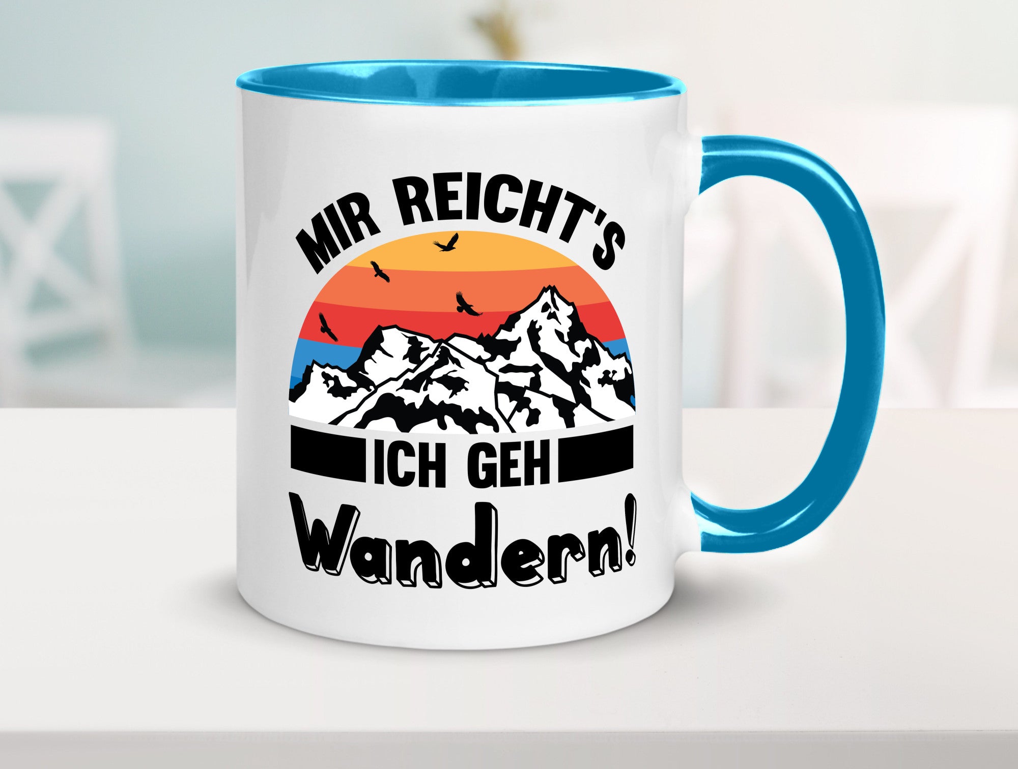 Mir reichts ich geh Wandern | Berge Laufen Natur Humor Geschenkidee Tasse