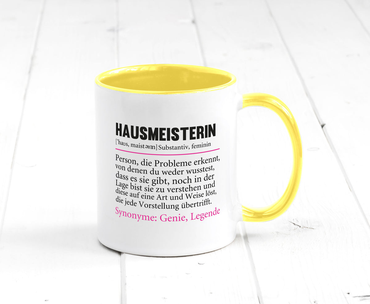 Hausmeisterin | Hauswart Beruf Spruch Humor Geschenkidee Arbeit Kollegen Büro Tasse