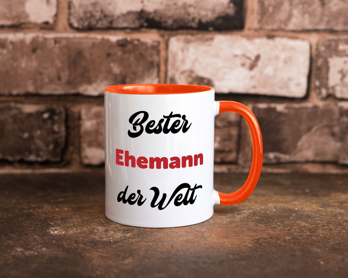 Bester Ehemann der Welt | Ehepaar Geschenkidee Humor Tasse