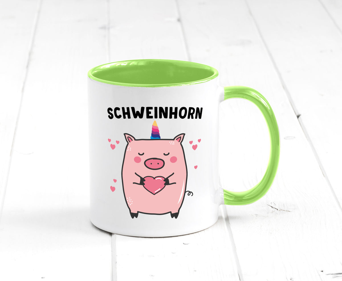 Schweinhorn lustig Humor Geschenkidee Geschenk Tasse