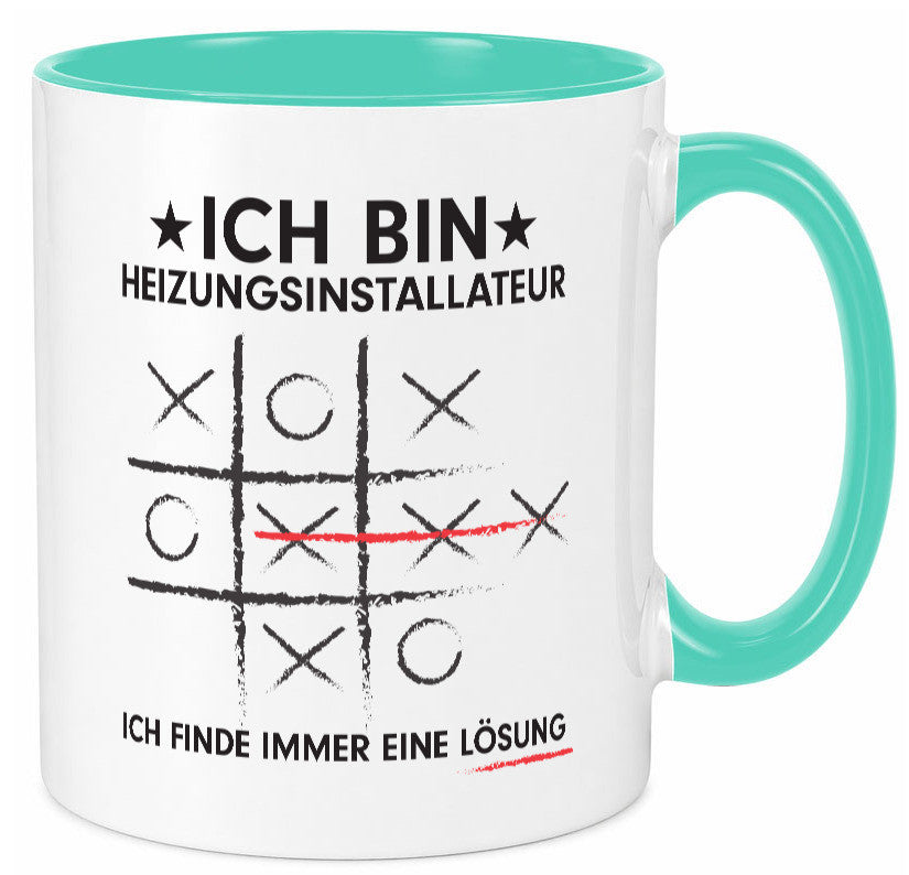 Löse Probleme: Heizungsinstallateur | Heizungsbauer Humor Geschenkidee Tasse
