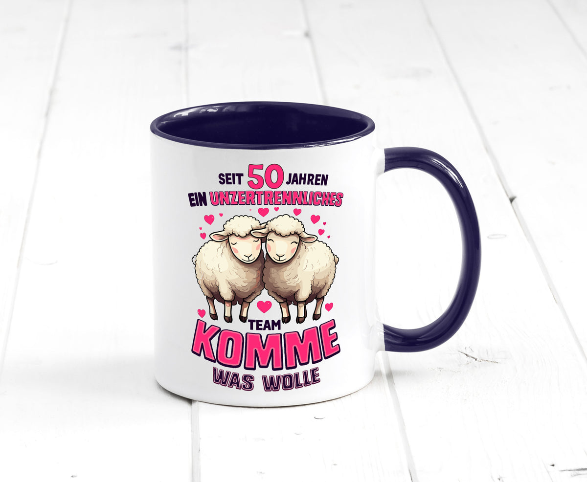 50 Jahre Verheiratet | ein Team Ehepaar Geschenk Humor Geschenkidee lustiger Tasse