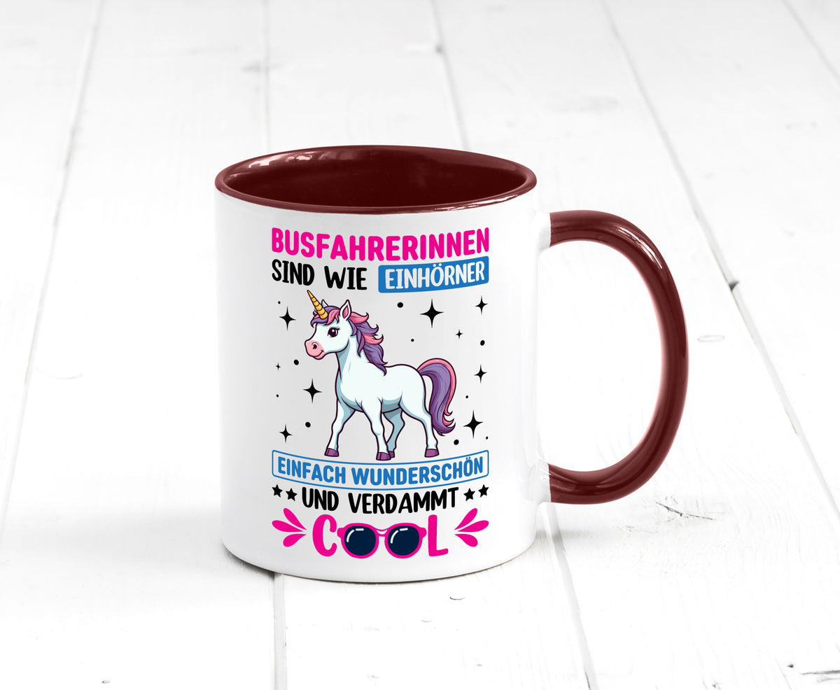 Bussfahrerinen sind wie einhorner | Einhorn Bussfahrerin Geschenkidee Humor Tasse