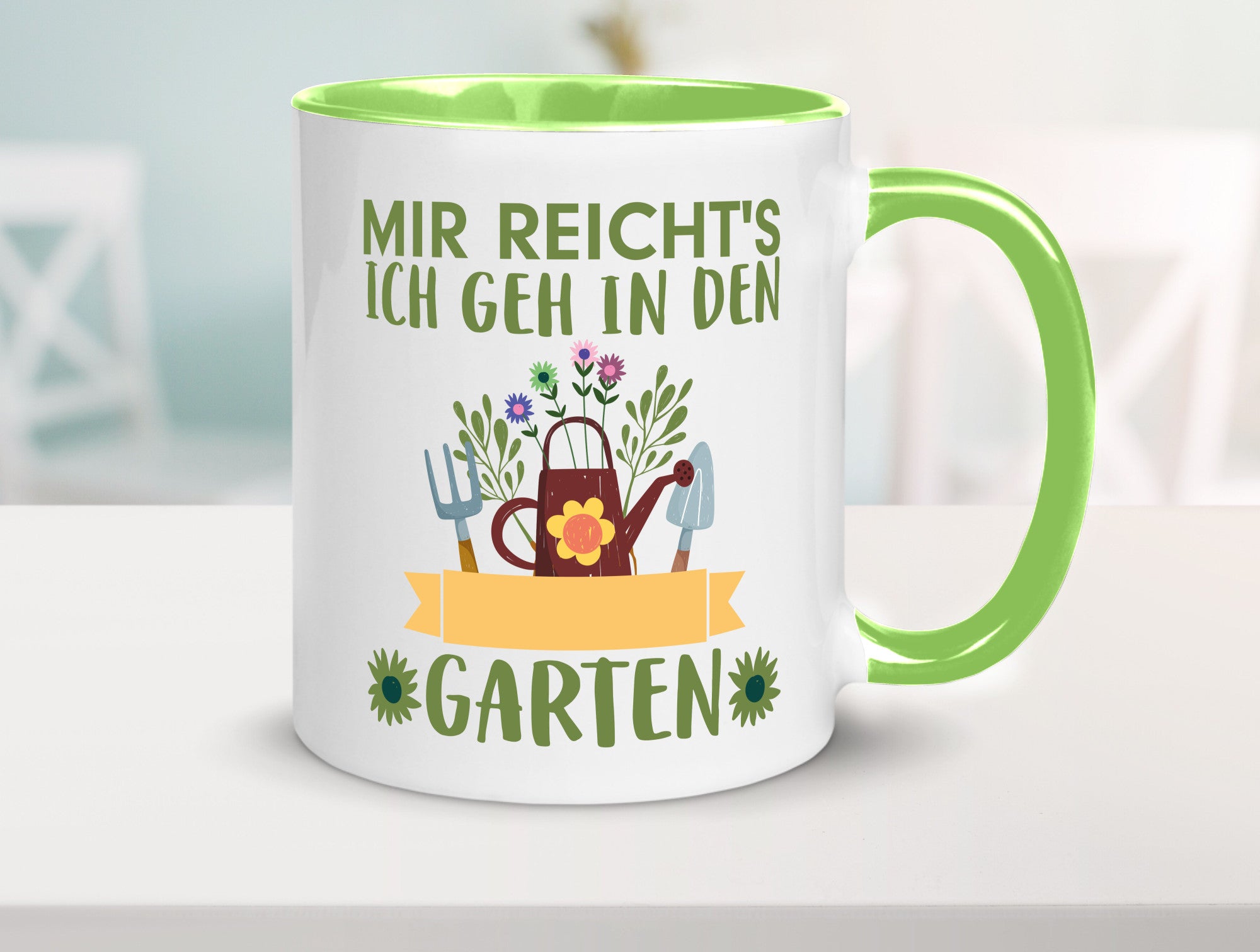 Ich geh in den Garten | Gärtner Tasse Gartenarbeit Humor Arbeit Kollegen Büro