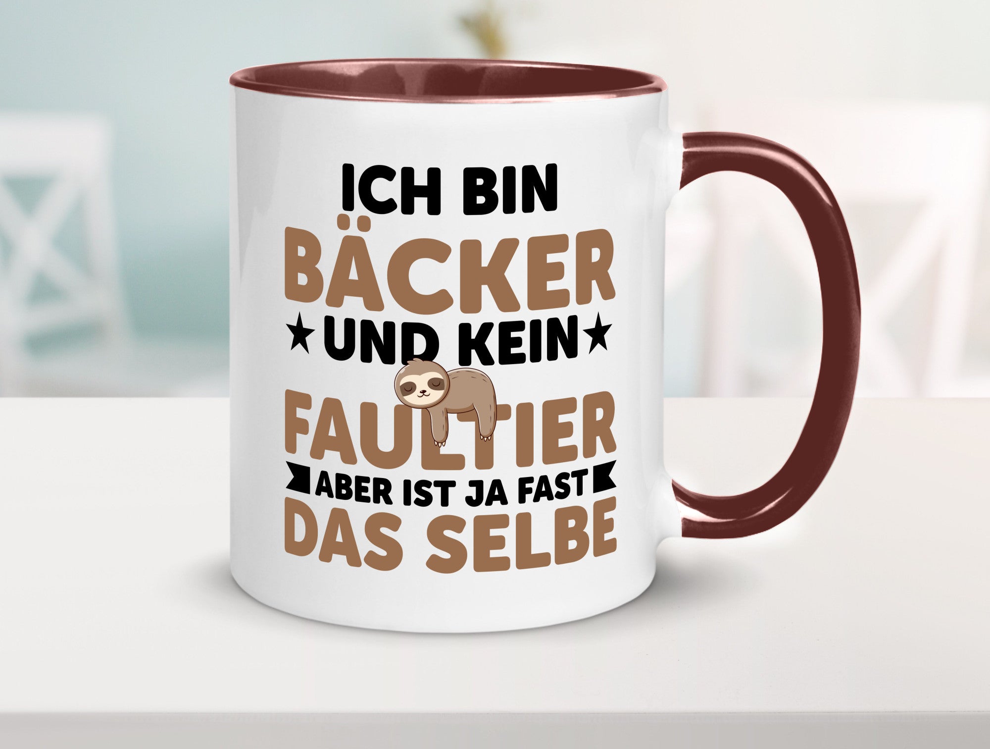 Ich bin kein Faultier: Bäcker | Bäckerei Backen Konditor Humor Tierliebhaber