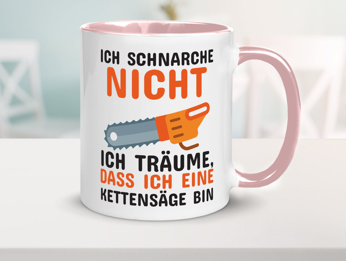 Ich schnarche nicht lustiger Spruch Geschenk Humor Geschenkidee Tasse