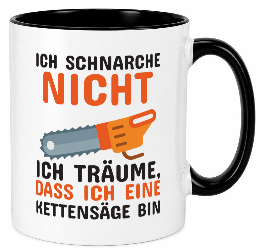 Ich schnarche nicht lustiger Spruch Geschenk Humor Geschenkidee Tasse