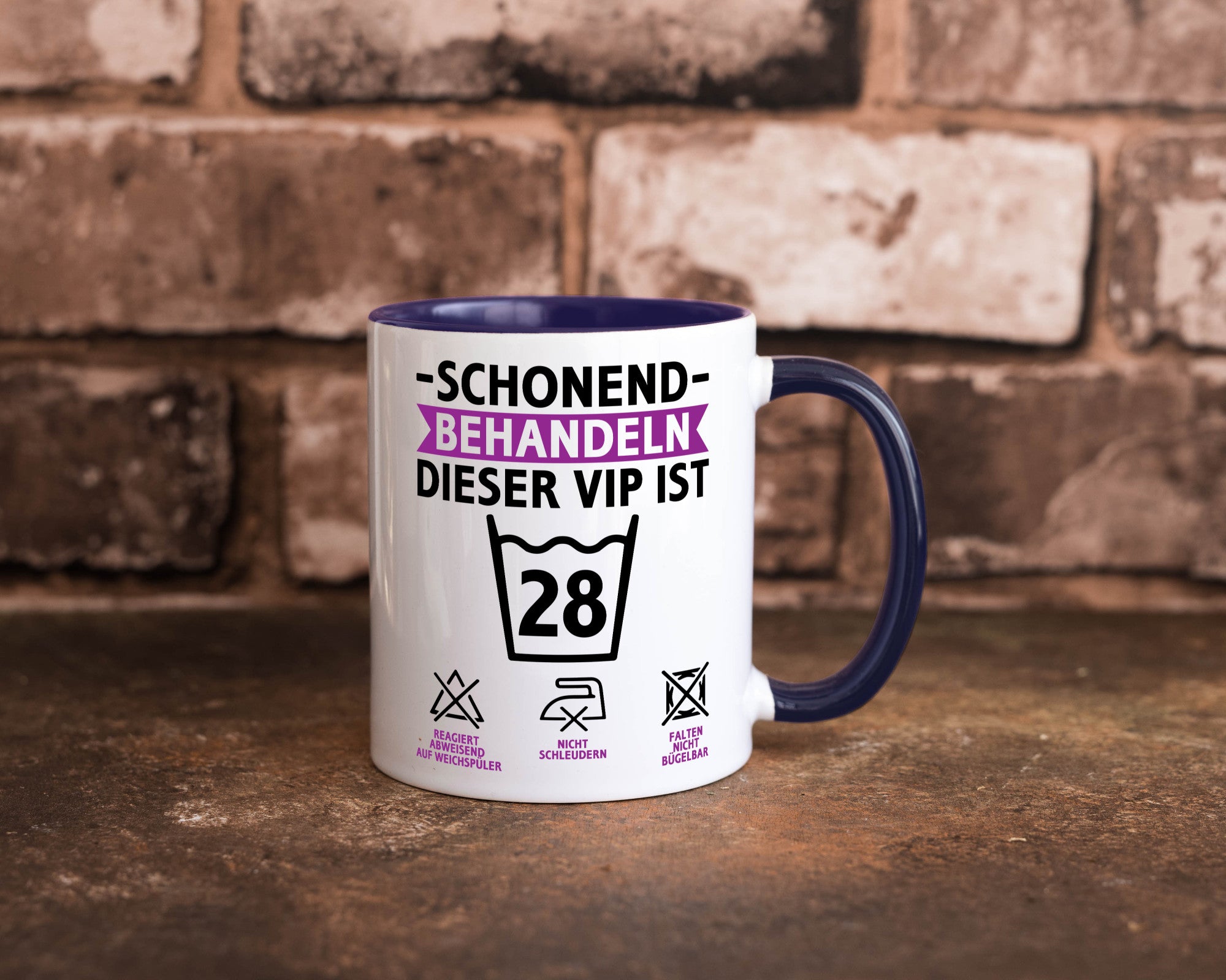 28 Geburtstag | schonend behandeln Jahre Humor Geschenkidee Tasse