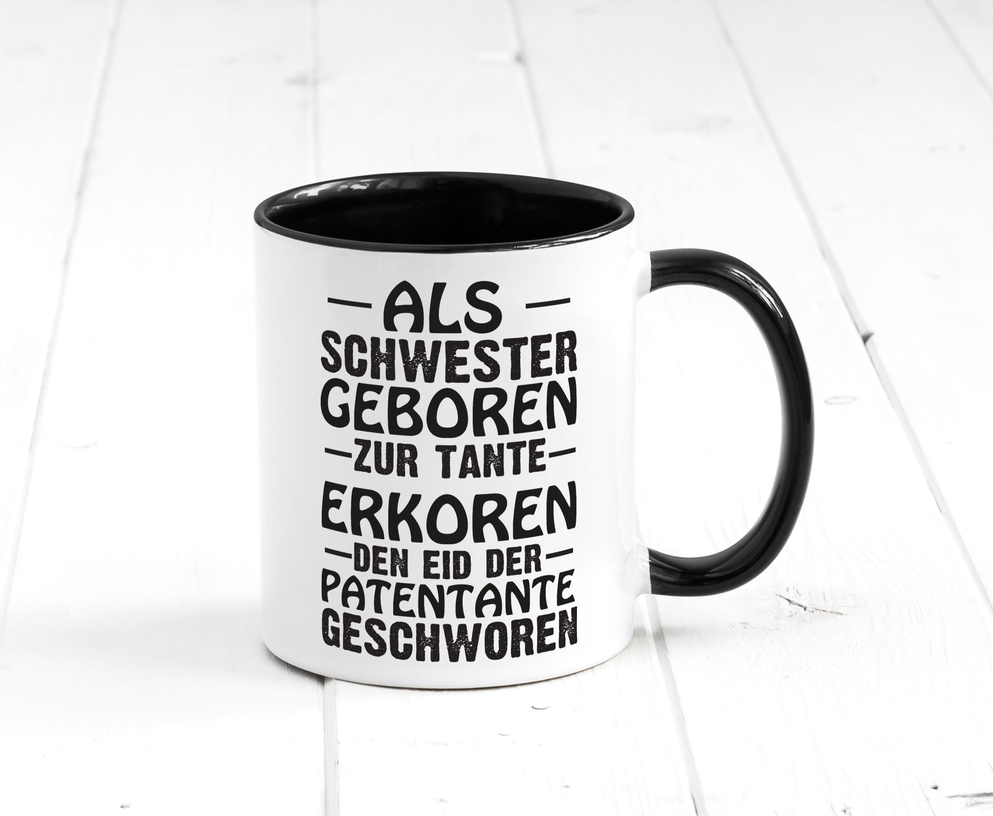 Eid der Patentante | Tante Tasse Schwester Humor lustig Geschenkidee Geschenk