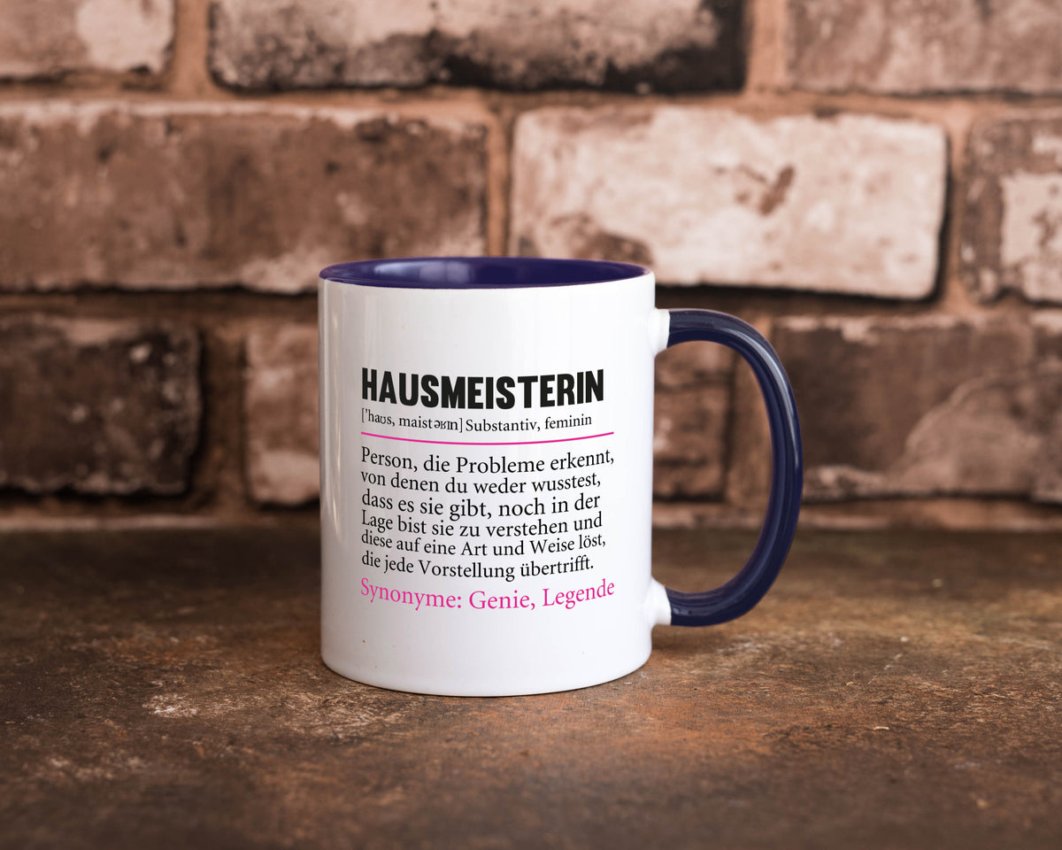 Hausmeisterin | Hauswart Beruf Spruch Humor Geschenkidee Arbeit Kollegen Büro Tasse
